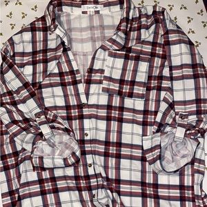 Flannel quarter sleeve shirt, like brand new & in great shape.